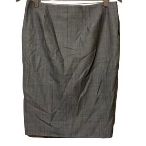Banana Republic Skirt Womens 2P Petite Gray Pencil Straight Lined Zip
